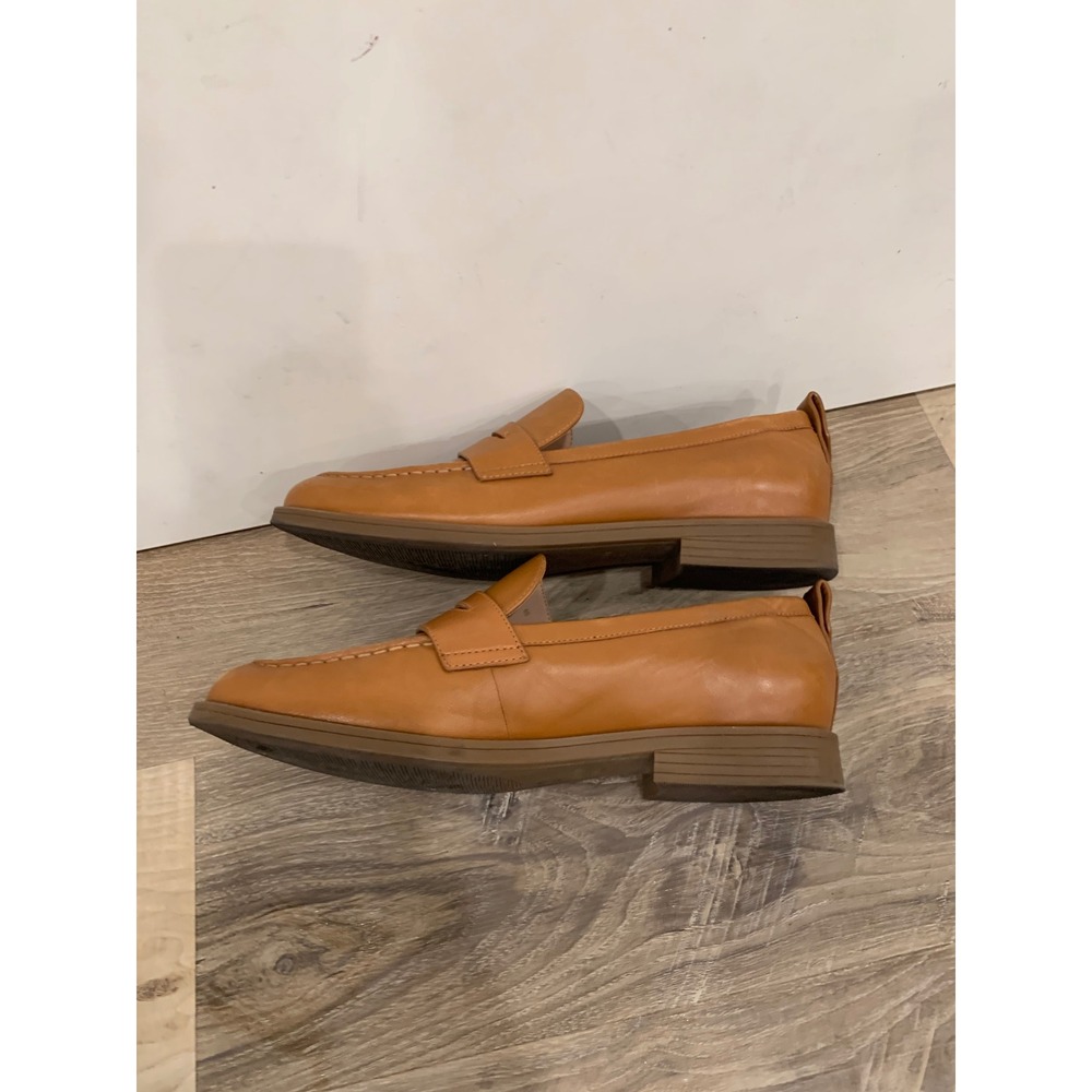 Cole Haan W28189 Penny Loafer 8B Tan Leather Quiet Luxury Classic Womens Shoes - Picture 4 of 9